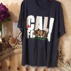 California Bear Slate Blue Tshirt XXL 2X